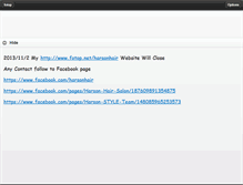Tablet Screenshot of harsonhair.fotop.net